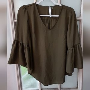 NY Collection🐇 women's top olive green S